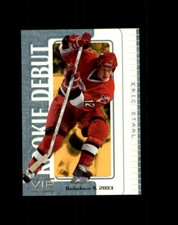 Eric Staal 2003-04 In the Game VIP Rookie Debut