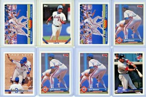 Eight (8) Eddie Murray Cards - 1992 1993 1996 - Indians / Mets - Hall of Fame