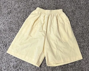 VTG Women’s Bon Worth Yellow Pull on Bermuda Shorts Size Small - Picture 1 of 9