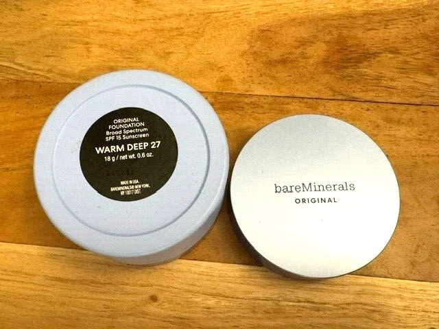 Bare Minerals Original Foundation "Warm Deep 27" NEW! JUMBO Size 0.6 oz. - Image 1 of 1