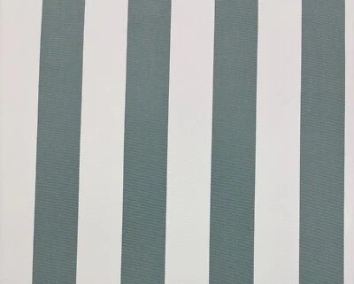 BALLARD CANOPY STRIPE SPA BLUE WHITE SUNBRELLA OUTDOOR FABRIC BY YARD 54"W - Image 1 of 4