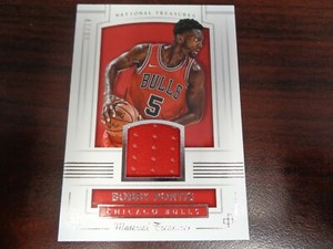 2017-18 National Treasures Bobby Portis JERSEY #'ed 47/99-BUCKS