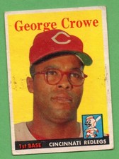 1958 Topps Baseball #12 George Crowe Cincinnati Redlegs
