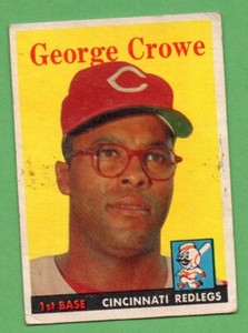 1958 Topps Baseball #12 George Crowe Cincinnati Redlegs