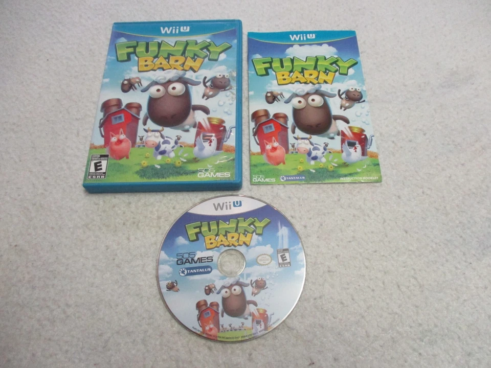 NINTENDO WII U FUNKY BARN 505 COMPLETE GAME W/ DISC CASE & MANUAL 2012 RARE - Image 1 of 1