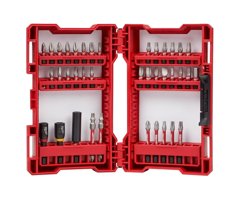 Juego de brocas de destornillador de impacto Milwaukee Shockwave 38 piezas con estuche TWN 48-32-4089 Foto 1 de 1