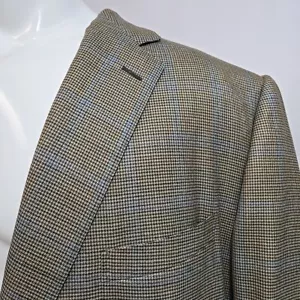 Ermenegildo Zegna Glen Plaid 100% Wool Blazer Mens Size 58 Jacket Sportcoat - Picture 1 of 11
