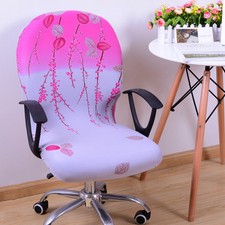 1pc Home Office Spandex Office Chair Cover Stretch Rotate Swivel Seat Slipcovers