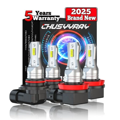 For Toyota Highlander 2011 2012-2013 Combo 4x LED Headlight High/Low Beam Bulbs - Image 1 of 4