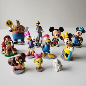 VTG Disney Hallmark Figurine Lot Mickey Minnie Donald Daisy Donald Pluto Set 90s - Picture 1 of 22