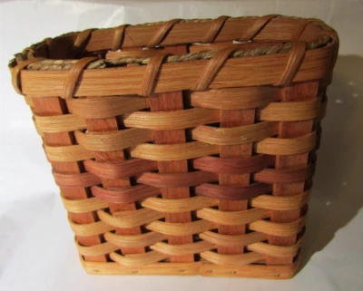 手工椭圆形编织柳条篮子-11岁时尚篮子 — 第 1/4 张图片