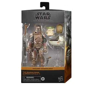 STAR WARS BLACK SERIES THE MANDARLOIAN & GROGU (ARVALA-7) 6" FIGURE SHIPS NOW - Picture 1 of 3