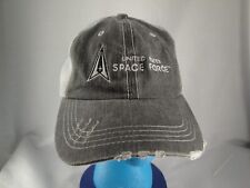 Baseball Hat Cap United States Space Force Air Force Black OSFM Gray Mesh