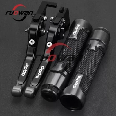 CNC Handlebar grips Brake Clutch Levers For Honda GROM MSX 125 MSX125 2013-2024 - Image 1 of 4