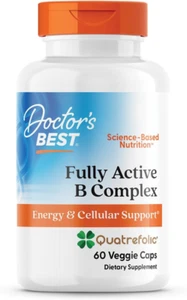 Doctor'S Best Fully Active B Complex, Energy & Cellular Support, Non-Gmo, Gluten - Picture 1 of 12