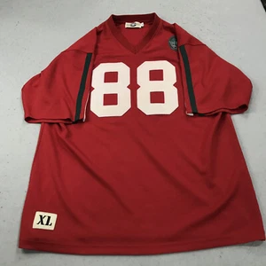 VINTAGE Jerry Rice Jersey Mens XL Red Mississippi Valley State Legends NCAA - Picture 1 of 10