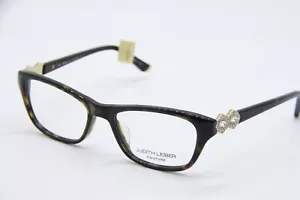NEW JUDITH LEIBER COUTURE DUET TORTOISE AUTHENTIC EYEGLASSES 53-17 - Picture 1 of 7