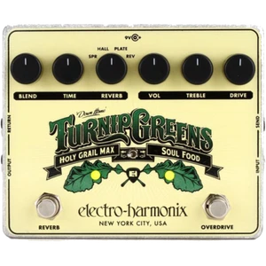 Electro-Harmonix Turnip Greens - Overdrive & Reverb Effect Pedal - New - Picture 1 of 1
