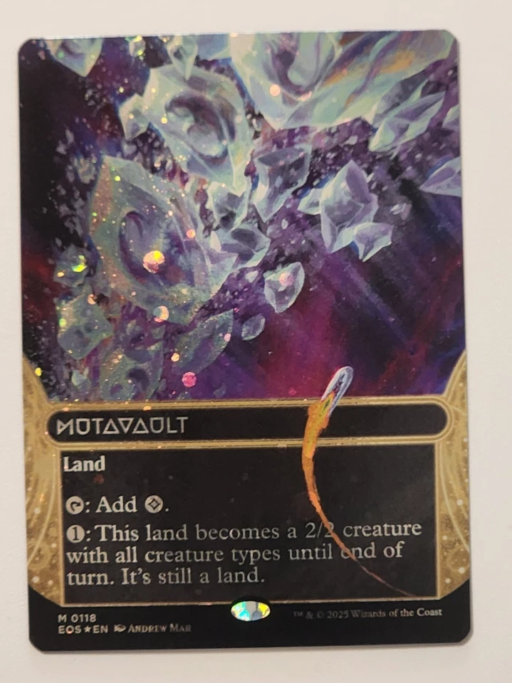Mtg Edge Of Eternities Mutavault Borderless NM Galaxy Foil - Image 1 of 2