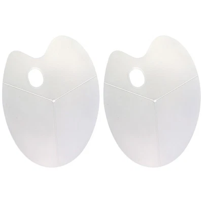 2 Pcs Tavolozza Pittura Di Vernice Plastica Per Miscelazione Dei - Image 1 of 4