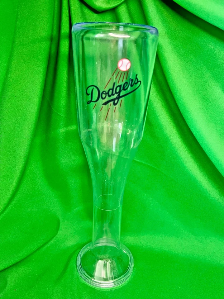 Tall Plastic Bat Cup Classic  "Dodgers" w/red baseball LA Stadium display SGA - Image 1 of 2