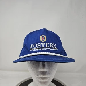 Gorra de colección Foster's Porsche Snap Back azul carreras para hombre deportes de motor años 90 - Imagen 1 de 8