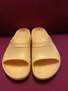 Birkenstock Birki's Yellow Comfort Sandals Eva Slides Women's Size 8 EUR 38 - Picture 1 of 10