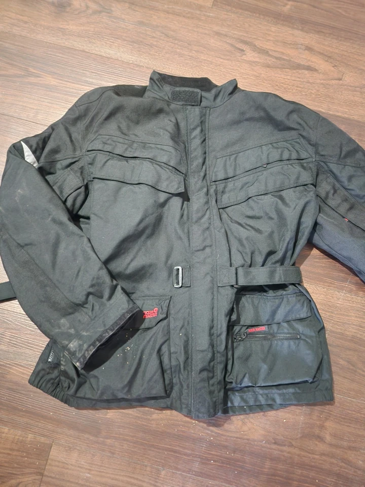 Chaqueta protectora de motocicleta Tour Master Cortech XXL para hombre negra usada Foto 1 de 4