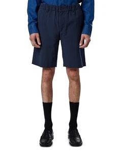 NNO7 Theodore Mens Organic Cotton Casual Shorts in Navy Blue-Size 32 - Picture 1 of 7