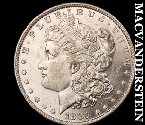 1881-O Morgan Dollar - Choice Gem Brilliant Uncirculated+++ Lustrous #D3707 - Picture 1 of 2