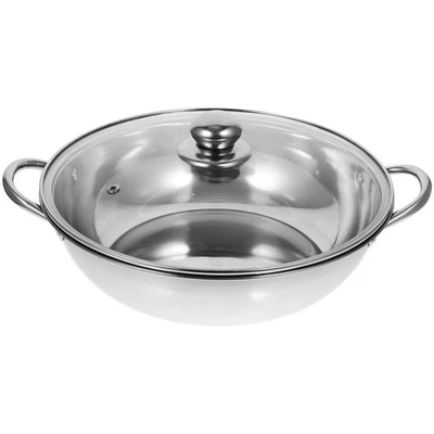  Pentola Per Brodo Pentole Inox Con Coperchio Acciaio Inossidabile - Immagine 1 di 4