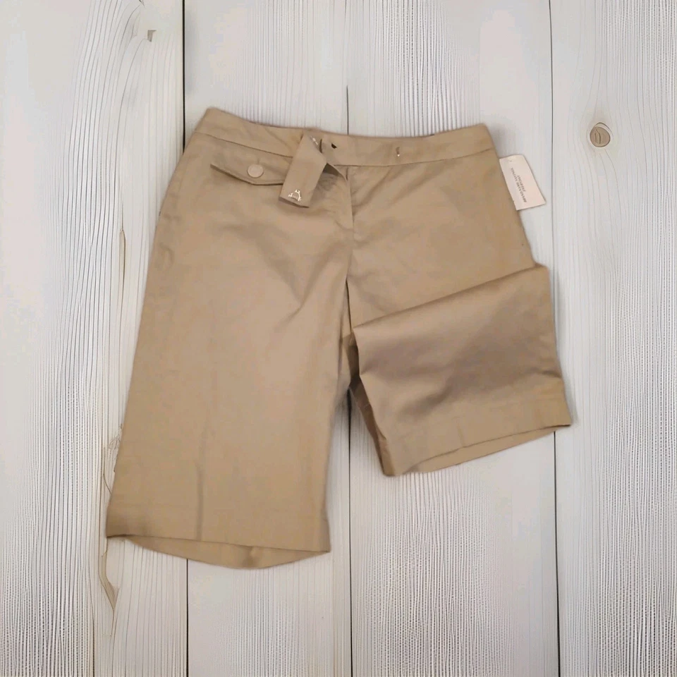 Bermudas Willi Smith para mujer talla 6 - 97 % mezcla de algodón tostado nuevas (etiqueta de departamento) Foto 1 de 4