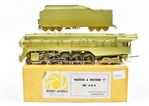 HO Brass Sunset Models N&W - Norfolk & Western Class "J" 4-8-4 - Picture 1 of 22