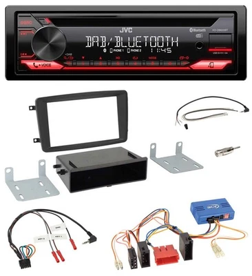 JVC CD DAB USB Bluetooth Lenkrad Autoradio für Mercedes CLK A209 2003-2004 - Bild 1 von 4