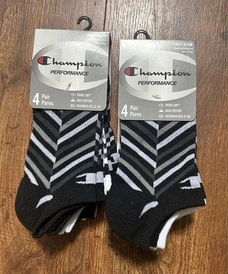 Conjunto de 2 meias femininas Champion No Show tamanho 5-9 - Imagem 1 de 2