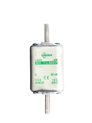 Weber 160A NH.1- 660V (80kA) Fuse / VDE 0636-22 - Image 1 of 4