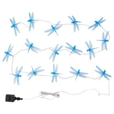 IKEA SKINA Dragonfly String Lights Indoor / Outdoor Garden Patio Party Blue - Image 1 of 4
