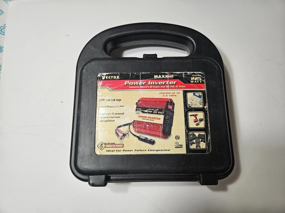 Vector 225 Watt DC to AC Power Inverter With Case - Image 1 of 4