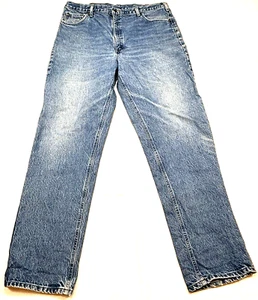 Jeans Carhartt B160 DST Relaxed Fit Uomo 42X36 Gamba Dritta Denim Lavoro Campeggio Escursione - Foto 1 di 9