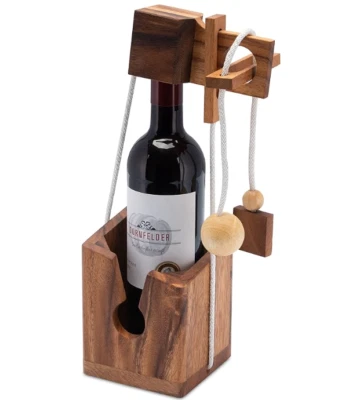 LOGOPLAY Cassaforte per Bottiglie, Puzzle Di Corde, Gioco Di Pensiero, Gioco Di - Immagine 1 di 4