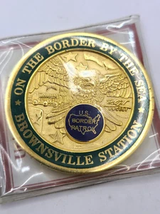 CBP US Border Patrol Agent Border by The Sea Brownsville Station Challenge Coin - Picture 1 of 3