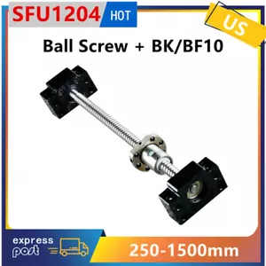 BallScrew SFU1204 250-1500 mm extremo mecanizado C7 antiretroceso + soporte de extremo BK/BF10 - Imagen 1 de 20