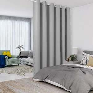 Lordtex Raumteiler Verdunkelungsvorhang Privatsphäre schalldicht breit 8,3 Fuß x 7 Fuß GRAU - Bild 1 von 12