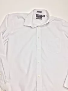 Men’s Black Brown 1826 80’s 2-Ply Classic Fit Button Up Shirt•Sz 16.5-34/35 *EUC - Picture 1 of 10