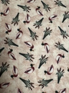Tall Pine flannel quilt fabric by Marcus bros. R08-E185-290D ducks, cattails - Picture 1 of 4