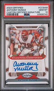 ANTHONY MUNOZ AUTO PSA 10 2023 Panini Certified Canton Signatures /99 POP 1 🔥🔥 - Picture 1 of 2