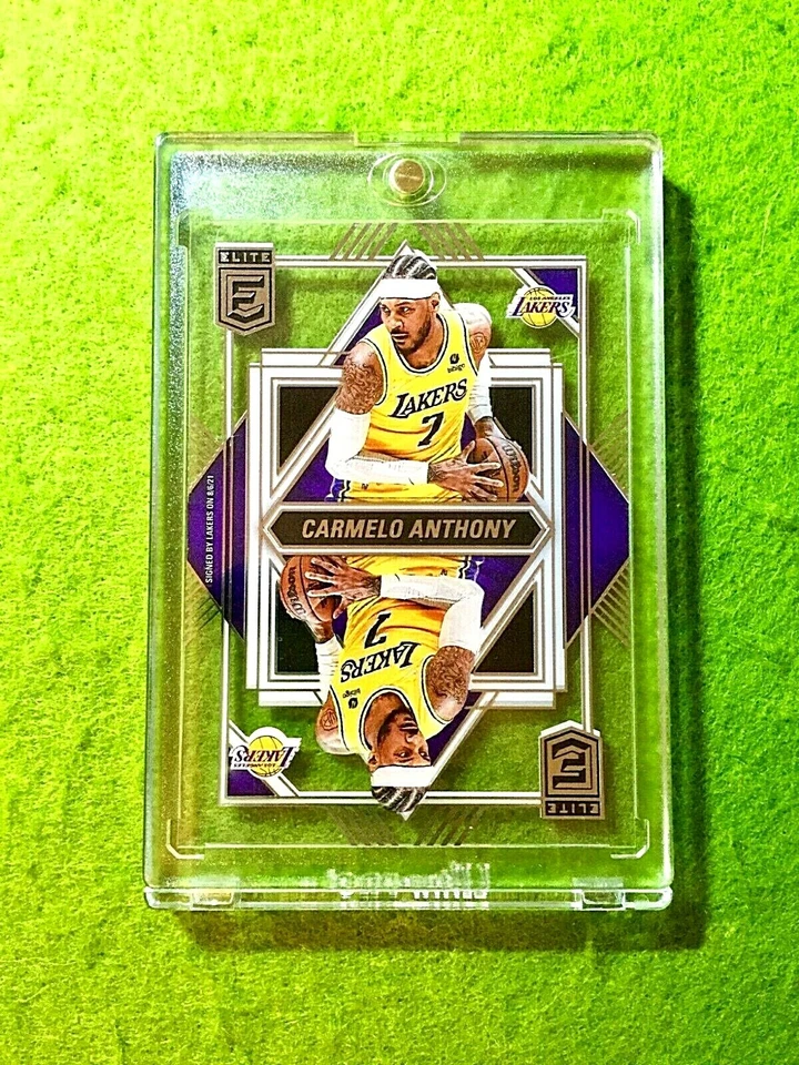 CARMELO ANTHONY CLEAR CARD JERSEY#7 LA LAKERS 2021-22 Elite DECK Carmelo Anthony - Image 1 of 4