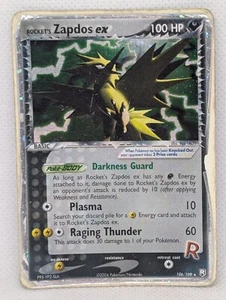 Rocket's Zapdos ex 106/109 Team Rocket Returns Holo Raro Pokemon Juego de cartas coleccionables Nintendo - Imagen 1 de 2