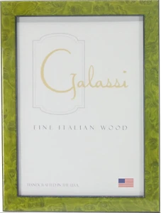 F. G. Galassi Italian Moss Burl Green Frame Made USA 24246 4"x6" - Picture 1 of 1