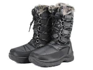 Mid Calf Waterproof Winter Snow Boots for Women Non-slip Outdoor Winter Shoes - Picture 1 of 6